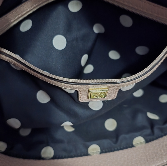 Anne Klein Large Pink Vegan Leather Shoulder Bag - Picture 11 of 16